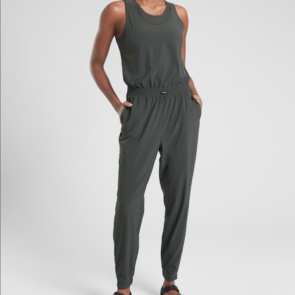 NEW! Athletica Hillside Mesh Romper with tags